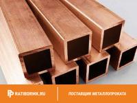 Труба медная профильная 30х110х15 М1Т ГОСТ 16774-2015