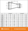 Переход фланцевый ХФ 300х200