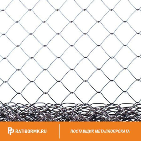 Сетка Рабица 30х30х2,5 мм в рулоне 1,5х10 м
