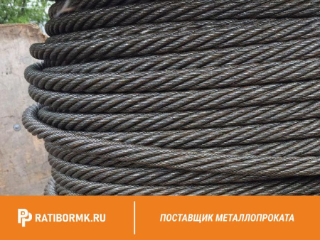 Канат стальной 8,2 мм ГОСТ 3066-80 6х7(1+6)+1х7(1+6)